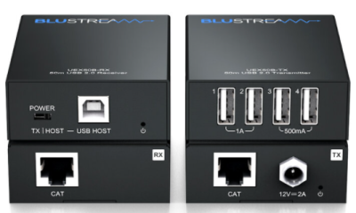 Blustream UEX50B-KIT - USB 2.0 Extender Set - 50m, 4 x USB Type-A devices to 1 x USB Type-B