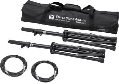 Compleet accessoires pack om te gebruiken bij de Nano 300, 302, of 305FX in stereo modus. Stands en kabels "made in Germany".