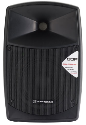 Audiophony CR80A MK2 - 80W Portable Speaker Bluetooth Compatible, USB Player & 1 UHF Micro