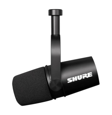 Shure MV7X - Dynamic podcast microphone (black) with XLR connector