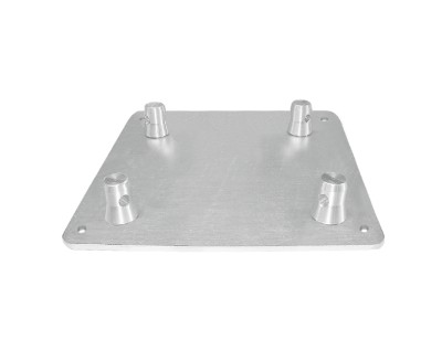 350 x 350 x 4 mm ALUMINIUM BASE PLATE FOR TQN290 SQUARE TRUSS. COUPLING SYSTEM INCLUDED