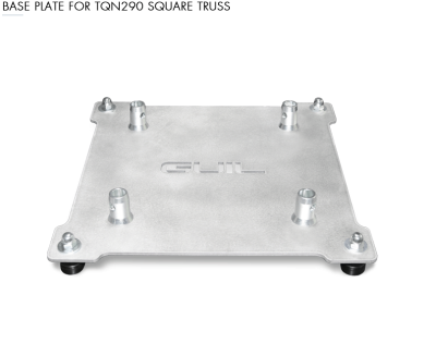 400 x 400 x 5 mm ALUMINIUM BASE PLATE WITH LEVELLERS FOR TQN400XL, TQN400 & TQN290 SQUARE TRUSS. COUPLING SYSTEM INCLUDED