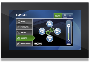 Qsc TSC-80TW-G2-BK - Touch Panel with Table Top mounting
