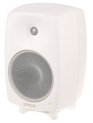 genelec As 8340AP above but in white painted finish