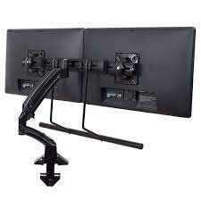 KONTOUR? K1C Dynamic Desk Mount, Dual Monitor Array, Reduced Height, Black
