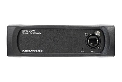 Neutrik 30W PoE injector for harsh stage conditions (incl. power cable 3m)