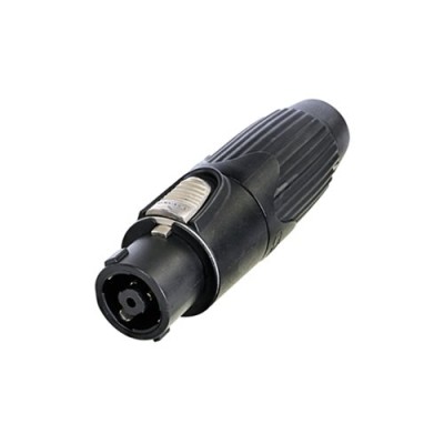 Neutrik speakON STX 8 pole female cable connector, Black housing, solder contacts