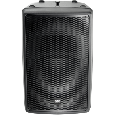 Bi-amp loudspeaker, AB-cl, 450W RMS, 2-way (15'' LF+1'' HF), 128dB SPL, ABS box