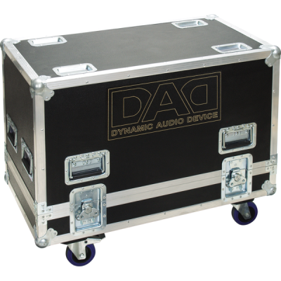 Flight-case for HDA500, with 2 breaking and 2 swivel wheels, for 2 modules