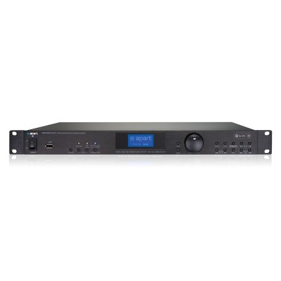 PMR4000RMKIII Multi source music player with Internet/FM radio, USB player (for MP3,WAV, FLAC files), UPNP player connection to ethernet via wired or wireless, 1U, 19" rackmount, black