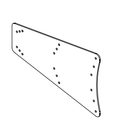 Community LVH-900SP2G LVH-900 Splay Plate Pair Type 2 , Grey (Use for 30 degree splay angles)