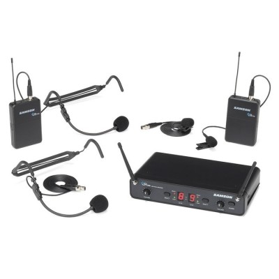 8-Channel UHF draadloos dual combi systeemin de H-band (470-518 MHz)