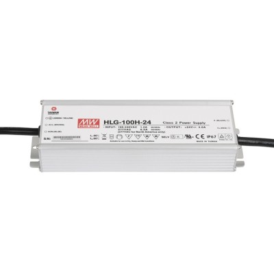 LED Power Supply IP67 24V 100W Meanwell (HLG-100H-24)
