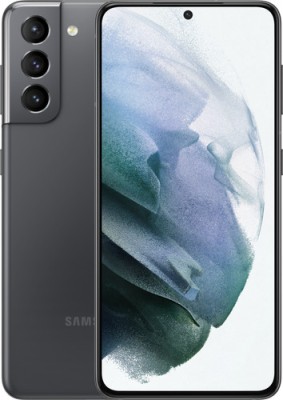 Samsung Galaxy S21 5G - 5G smartphone - dual-SIM - RAM 8 GB / 256 GB - OLED display - 6.2" - 2400 x 1080 pixels (120 Hz) - 3x rear cameras 12 MP, 12 MP, 64 MP - front camera 10 MP - phantom grey