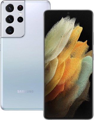 Samsung Galaxy S21 Ultra 5G - 5G smartphone - dual-SIM - RAM 12 GB / 256 GB - OLED display - 6.8" - 3200 x 1440 pixels (120 Hz) - 4x rear cameras 12 MP, 108 MP, 10 MP, 10 MP - front camera 40 MP - phantom silver