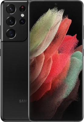 Samsung Galaxy S21 Ultra 5G - Enterprise Edition - 5G smartphone - dual-SIM - RAM 12 GB / 128 GB - OLED display - 6.8" - 3200 x 1440 pixels (120 Hz) - 4x rear cameras 12 MP, 108 MP, 10 MP, 10 MP - front camera 40 MP - phantom black