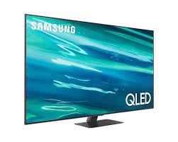Samsung QE50Q80AAT - 50" Diagonal Class Q80A Series LED-backlit LCD TV - QLED - Smart TV - Tizen OS - 4K UHD (2160p) 3840 x 2160 - HDR - Quantum Dot, Direct LED - silver carbon