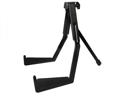 GUITAR OR BASS GUITAR STAND WITH VELVETY CARRY BAG. ADJUSTABLE AND FOLDING DESIGN