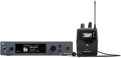 Wireless stereo monitoring set. Includes (1) SR IEM G4 stereo transmitter, (1) EK IEM G4 stereo bodypack receiver, (1) pair of IE4 earbuds and (1) GA3 rackmount kit, frequency range:G (566 - 608 MHz)