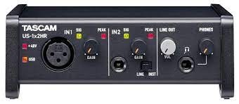 Tascam US-1X2HR - USB Audio Interface (2 in / 1 mic, 2 out)