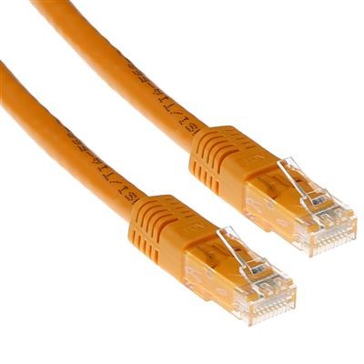 CAT5E U/UTP patch cable orange, Length: 7,00 m