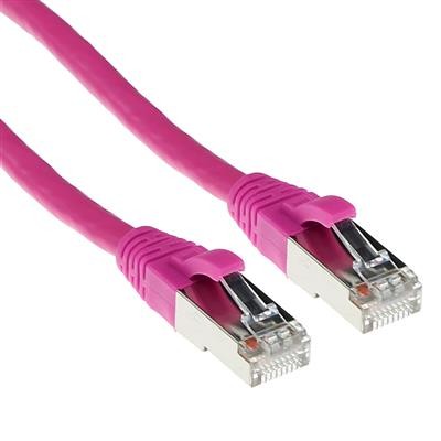 ACT Pink 3,00 metre SFTP CAT6A patch cable snagless with RJ45 connectors, Length