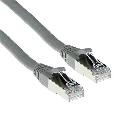 CAT6A S/FTP PiMF patch cable snagless grey, Length: 15,00 m