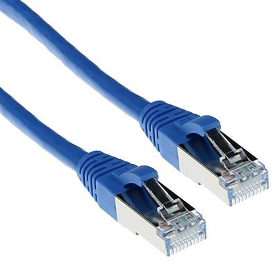 CAT6A S/FTP PiMF patch cable snagless blue. Length: 15.00 m