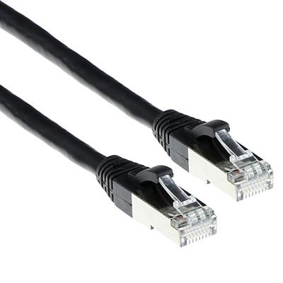 CAT6A S/FTP PiMF patch cable snagless black, Length: 5,00 m