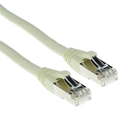 CAT6A S/FTP PiMF LSZH patch cable snagless off-white. Length: 3.00 m