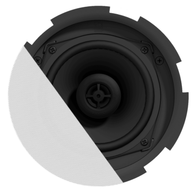 Audac CIRA524I/W - 2-way 5 1/4" ceiling speaker with TwistFix? grill White version, 8? &