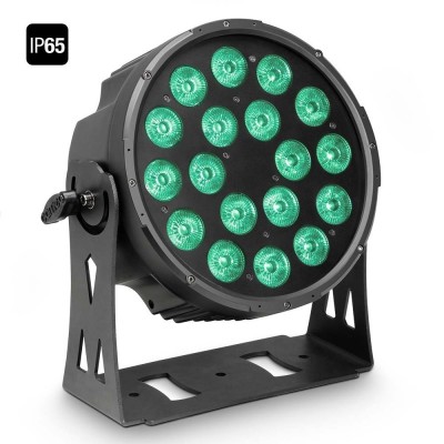 Cameo FLAT PRO® 18 IP65 - 18 x 10 W FLAT LED Outdoor RGBWA PAR Light in Black Housing