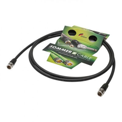 Video-patch cable hd-sdi (hdtv) SC-Vector PLUS 1.2/4.8 DZ, 1 x 0,88 mm² | BNC / BNC, NEUTRIK® | 50,00m | black |