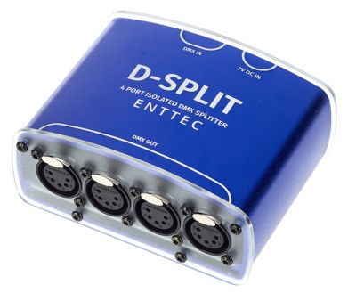 ENTTEC D-Split DMX Splitter with 3- and 5-Pin Output Ports