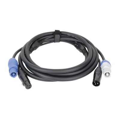 DAP FP20 Hybrid Cable - Power Pro & 3-pin XLR - DMX / Power 1,5M
