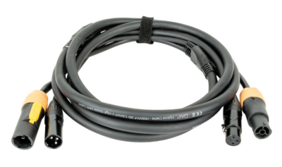 DAP FP22 Hybrid Cable - Power Pro True & 3-pin XLR - D MX / Power 1,5M