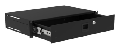 2HE lade HD, 287mm diep, - zwart - prijs per 1 stuk - 2U drawer HD, 287mm deep, - black - price per piece