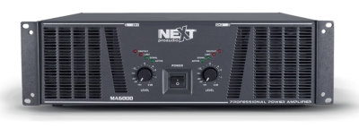 Next Pro Audio MA6000 PROFESSIONAL POWER AMPLIFIER 2X3000W - 2OHM