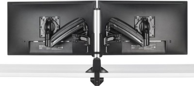 Kontour™ Kx Low-profile Dual Monitor Arm, Column Desk Mount, Black