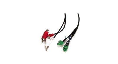 Ecler Double Euroblock 3 pin to double RCA male and female connection premade cable including RCA to Euroblock unbalancing, 1 metre length.