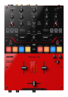Pioneer DJM-S5 - Scratch-style 2-channel-DJ-mixer (glossy red)
