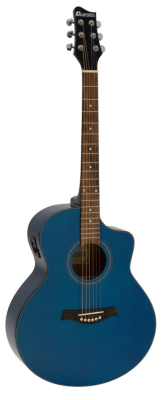 DIMAVERY STW-50 Western Guitar,blau
