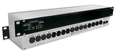 8 AES3 IN, 8 AES3 OUT Dual Dante Interface, PoE