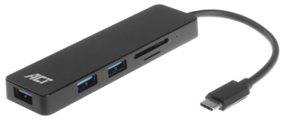ACT USB-C Hub 3.2, 3x USB-A ports, card reader