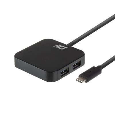 ACT USB-C Hub 3.2, 4x USB-A ports, power supply