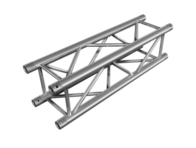 HT34-300, 300cm HT Truss is defined by the quick connection system. 50x3 mm tubes , 20x2 mm braces, (4x pins, safety clips & couplers included) mTUV approved , Made in Europe.