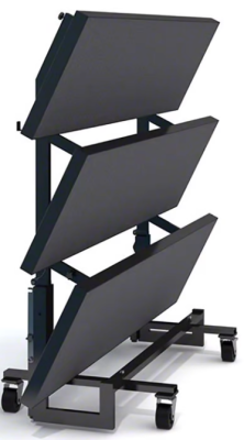 Staging 101 3-Tier Wedge Folding Choral Riser with Guard Rail