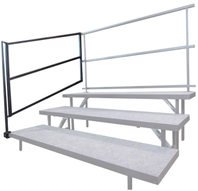 Intellistaging Staging 101 Side Guard Rail for Tiered Choral Risers (2-pack)