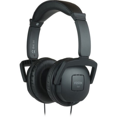 Fostex TH7BK Dynamic Type Headphones, Closed-Back, Black