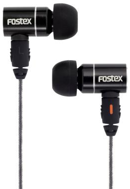 Fostex TE05BK Stereo Earphones Metal Body & Detachable Connector Black